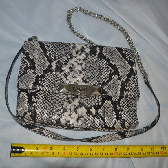 Designer purse crossbody snakeskin retro trendy multi pockets Aldo - Picture 1 of 3